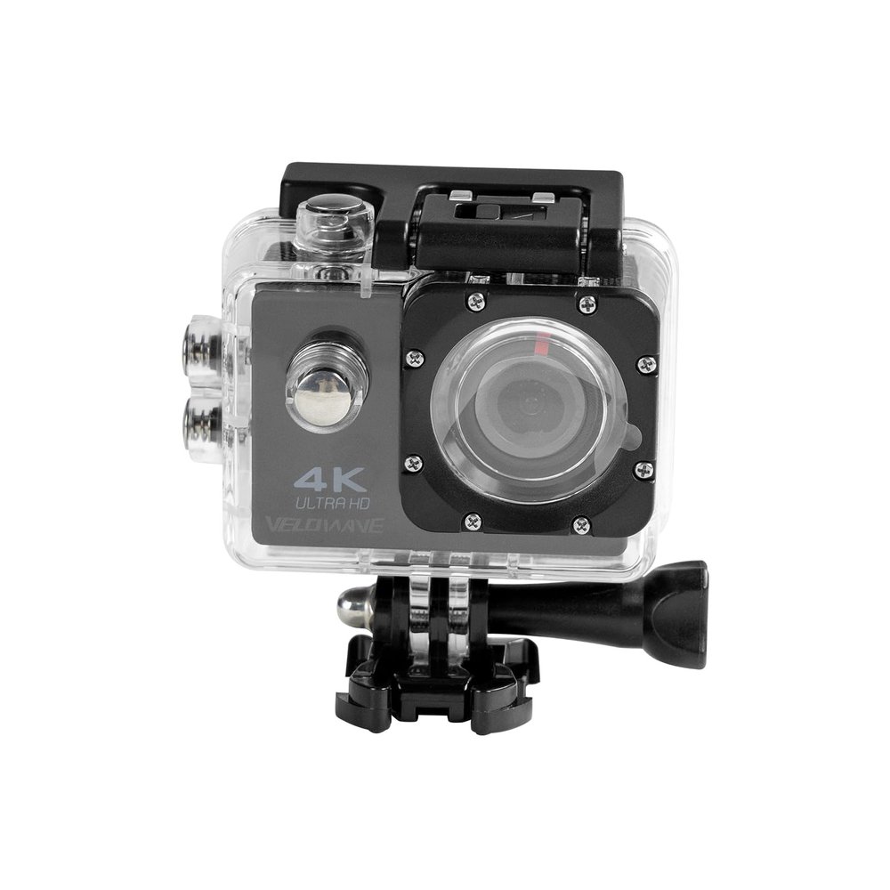 VEEFA 4K Ultra HD Action Camera, Waterproof Case, Black