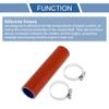 X AUTOHAUX 1 Set 30mm/1.18" ID 150mm/5.91" Length 0 Degree Red Blue Silicone Hose with Clamps Coolant Hose Universal view 4
