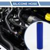 X AUTOHAUX 1 Set Straight Coupler Silicone Hose 28mm/1.1" ID 150mm/5.91" Length 0 Car Silicone Hose Coolant Hose W/Clamps 3-Ply 4mm Thick Air Intake/Turbo/Intercooler Piping Tube Blue Black view 2