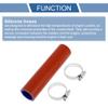 X AUTOHAUX 1 Set Straight Coupler Silicone Hose 28mm/1.1" ID 150mm/5.91" Length 0 Car Silicone Hose Coolant Hose with Clamps 3-Ply 4mm Thick Air Intake/Turbo/Intercooler Piping Tube Red Blue view 4