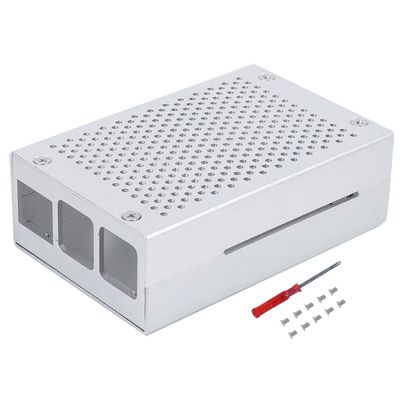 Tyenaza Metal Case Enclosure Heat Sink Dust Proof Chassis Motherboard Parts for 3 Model B+