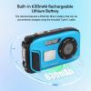 1080P Kids Digital Camera 48MP Digital Video Camera, Selfie Video Camera, 2.4 Inch Screen Auto Focus 4X Digital Zoom Camera for Kids Boys Girls (Blue) view 2
