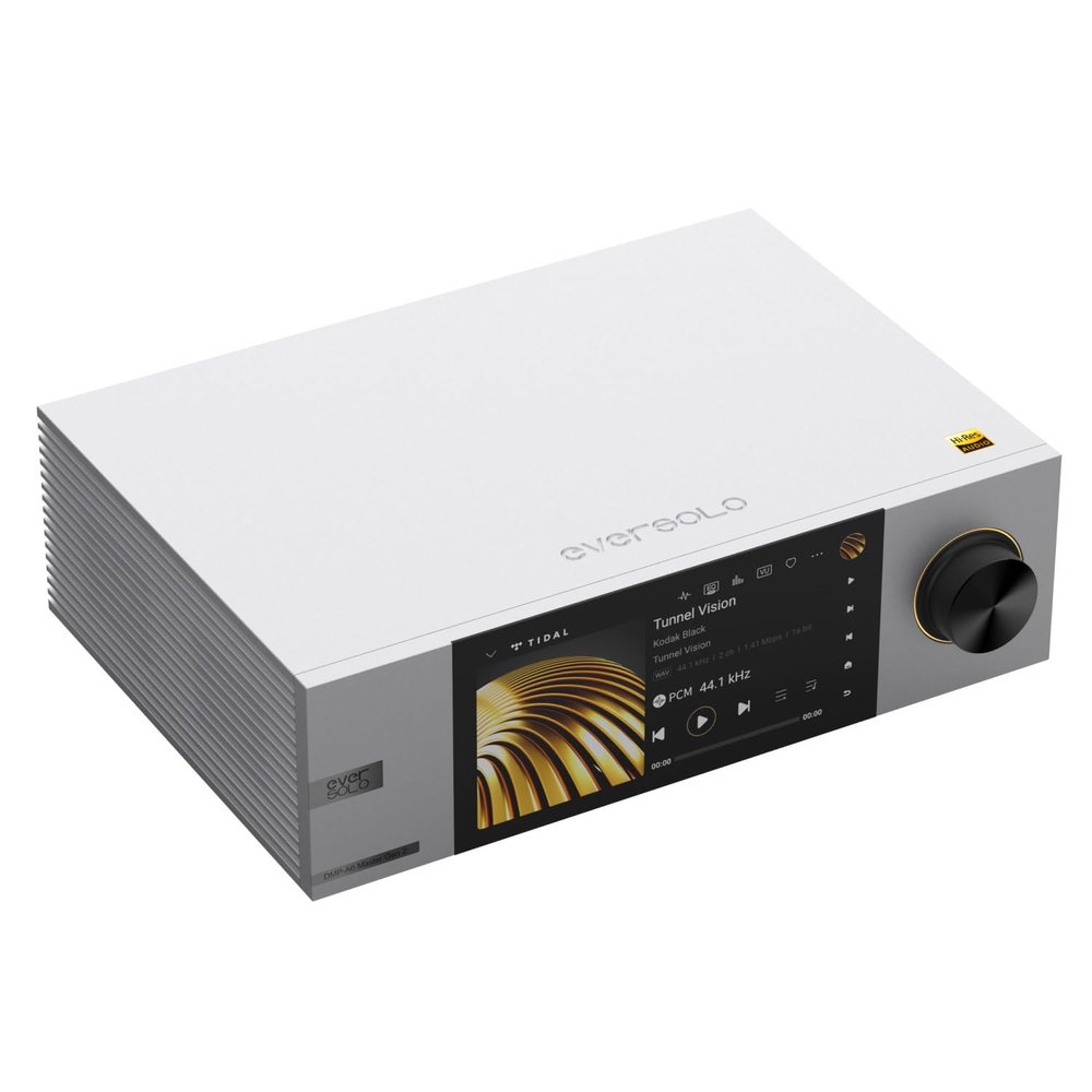 Eversolo DMP-A6 Master Gen 2-Silver, Hi-Fi Music Streamer, Wireles Audio Player, Digital Music Streamer, DAC, Music Service&Streaming, DSD512, EOS Audio Engine,PCM768kHz/32Bit EVC Engine