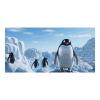 Penguin Antarctica Ice Large Party Banner Sign Wall Hanging Backdrop Banner Birthday Party Backdrops For New Year Graduation Wedding Birthday Party Decor 180x90cm view 1