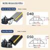 AMUFJJ External Electric Wire Plastic Trunking Black Gray, Bedroom/Shower/Living Room Cable Conduit 20mm/ 14mm Inner Width, Home Cord Management Solution(Black,2in (5cm) Wide) view 2