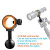 ORCATORCH ZJ18 New Universal Ball Joint Bracket & OrcaTorch ZJ13 Aluminum Ball Joint Clamp for Underwater Diving Light Arms Tray Bundle view 3