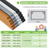 AMUFJJ Wire Covers for 2/3/ 5/8/ 14 Cords 39 in, Peel and Stick Cable Tube/Hider/Raceway for Office School Home, Cord Management Set with Attachment(Black,Holds 5 Cables) view 2