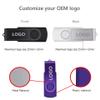 Personalized USB Flash Drive with Metal Box, 100 Pack Portable USB Pen Drive with Custom Logo, 360 Swivel Design, Great for Event Planners, Non-Profits, and Music Studios (1, GB) view 3