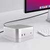 Aluminum Alloy Desktop Stand for Mac mini M4/M4 Pro 2024 Thermal Dust Suppression Bracket Desktop Cooling Stand with Dust Mesh view 2