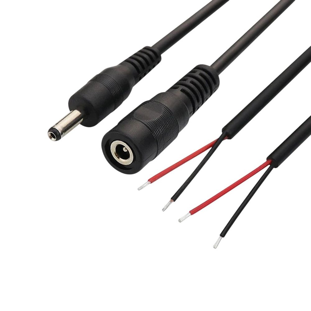 1pcs 2A DC Power Cable 3.5x1.35mm DC Cable 30cm 22AWG Extension Cord Male Female DC Cable for CCTV Camera LED Lights New for Arrival 2025 High for Quality