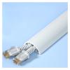 AMUFJJ Commercial Cable Management Channel 16FT, Self-Adhesive Cord Cover Plastic Tube for Meeting Room/Hotel/Shower, Cuttable Trunking Holds 1/2 Wires(White,Holds 2 Cords) view 1