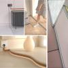 AMUFJJ Commercial Cable Management Channel 16FT, Self-Adhesive Cord Cover Plastic Tube for Meeting Room/Hotel/Shower, Cuttable Trunking Holds 1/2 Wires(White,Holds 2 Cords) view 2