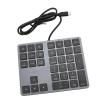 Jectse Wired Number Pad, 34 Keys USB Numeric Keypad Ultra Slim Lightweight Ergonomic Number Pad Portable Financial Accounting Keyboard for Laptop Computer PC view 1