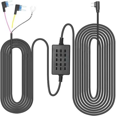 Acc Hardwire Kit for Dash Cam, USB C Power Port, 24H Parking Monitoring with Low Voltage Protection