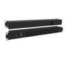 1582T8E1BK, Power Outlet Strips PowerOutletStrip IEC 19" Front 8Receptacle view 1