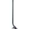 39" Gray Steel Antenna J-Pipe with Steel Mounting Plate view 2
