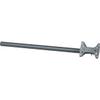 39" Gray Steel Antenna J-Pipe with Steel Mounting Plate view 3