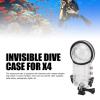 Invisible Dive Case for X4, IPX8 50m/164ft Water Proof Underwater Diving Housing Cover Dive Case, Underwater Photography Protective Shell with Bracket Camera Accessories view 2
