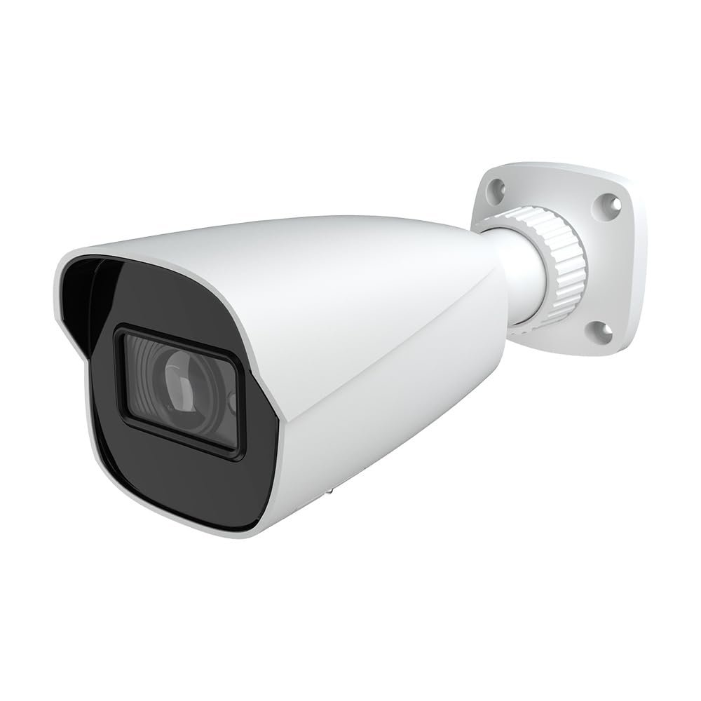 CCTVPRO 8MP 4K PoE Bullet Network Camera IP-5IR8E3B2-28, Titanium IP Security Camera System, 164ft Night Vision, Smart Motion Detection, IP67, 2.8mm Fixed Lens, Micro SD Slot, White