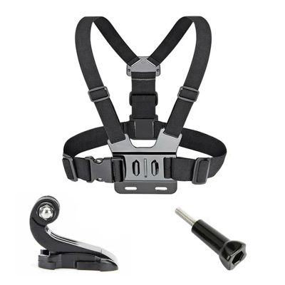 Chest Strap Mount Belt Fit for Gopro Hero 10 9 8 5 4 Insta360 R X2 DJI OSMO Action Camera Harness Fit for Go Pro SJCAM EKEN Accessories(Chest Strap Set)