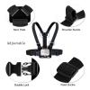 Chest Strap Mount Belt Fit for Gopro Hero 10 9 8 5 4 Insta360 R X2 DJI OSMO Action Camera Harness Fit for Go Pro SJCAM EKEN Accessories(Chest Strap Set) view 4