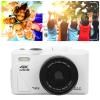 64MP Retro Digital Camera with 18X Zoom, 4K Video, Flip Screen, White Balance for Entry Level Users, Live Streaming, Christmas (White) view 2