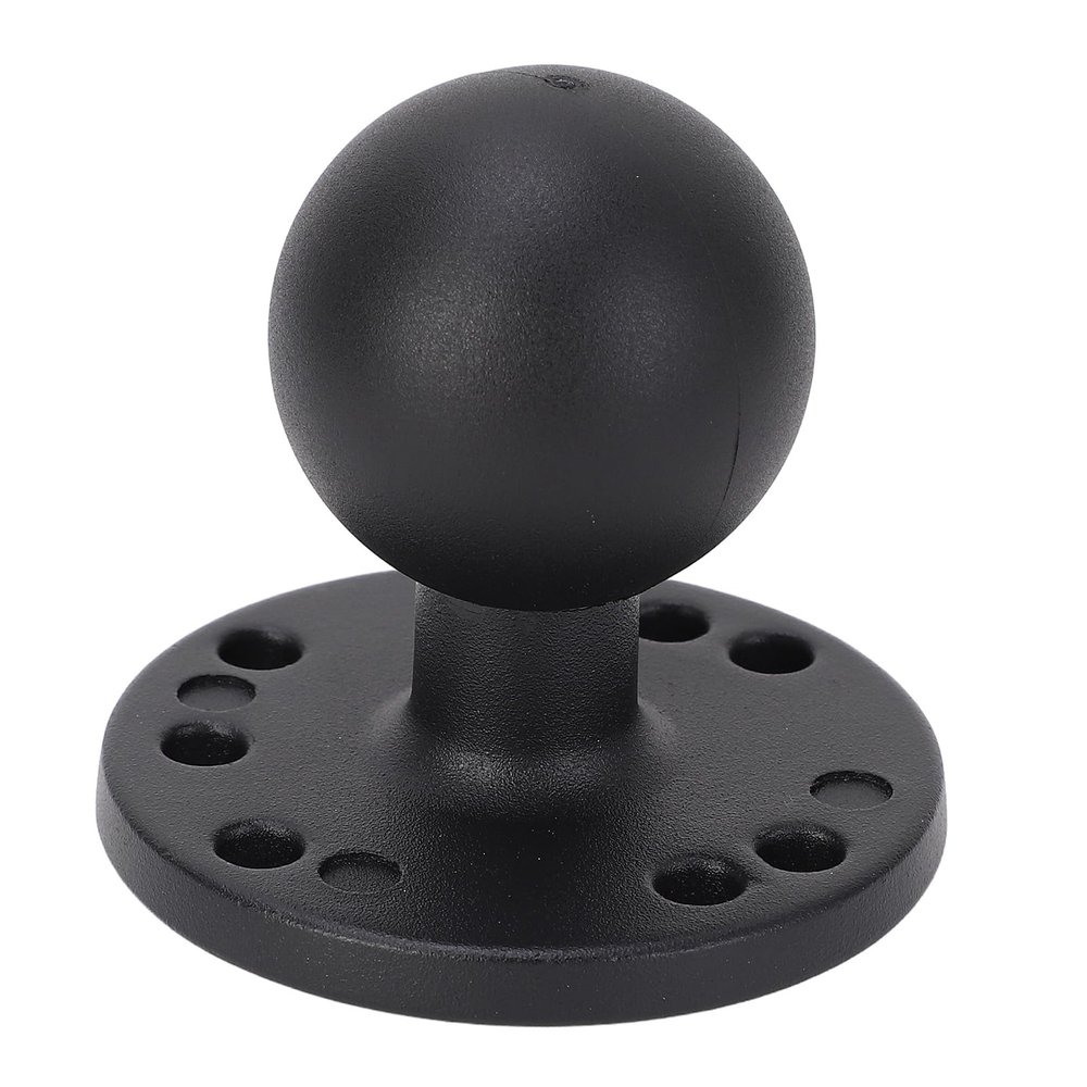 1.5 Inch Ball Mount, Ball Mount Base with Aluminum Alloy AMPS Hole Round Plate for C Size Ball Double Socket Arm