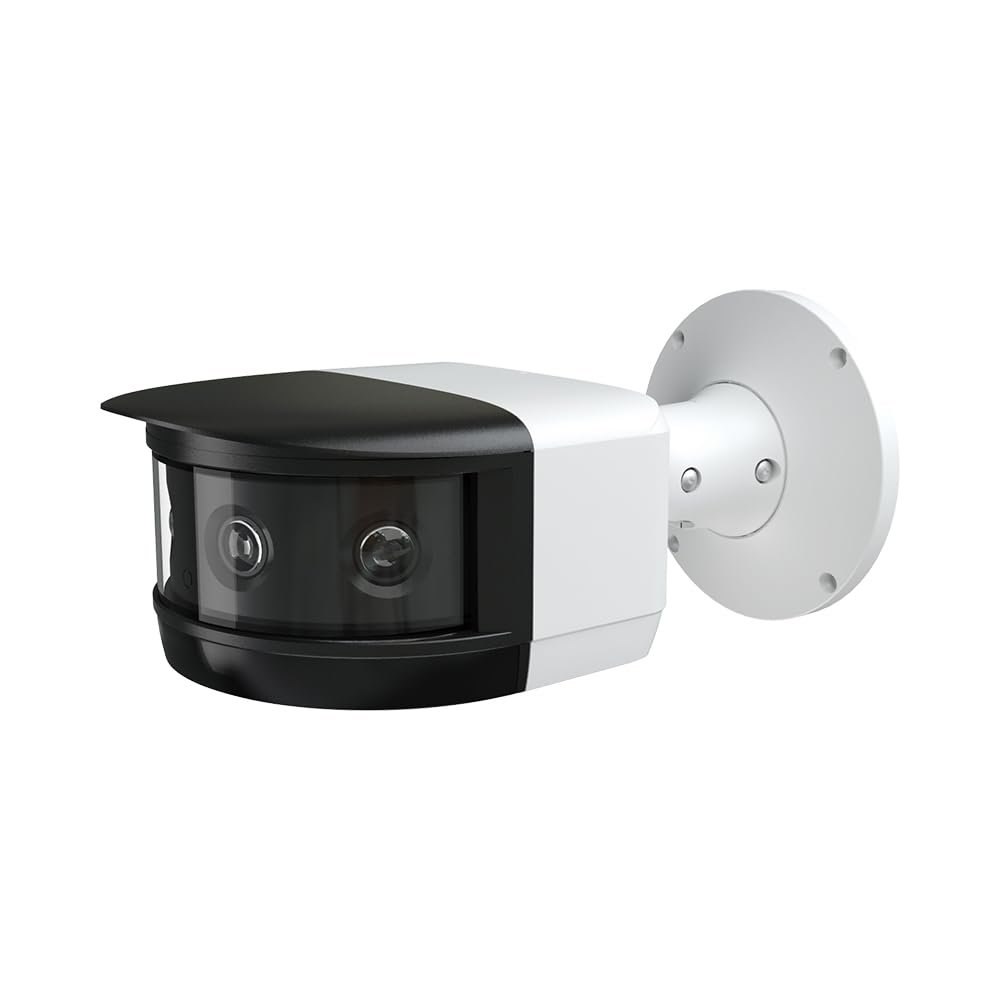 4x2MP Multi-Sensor Panoramic Bullet Network Camera IP-5PO8M3, Titanium IP Surveillance System, 180 Panoramic View, Splicing View, IP67, 66ft Night Vision, 3.3mm Fixed Lens, Micro SD Slot, White