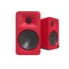 Kanto ORA4 140W Powered Reference Speakers with Bluetooth 5.0 and USB-C Input | 4 Woofers with Deep Bass Extension | Bi-Amplified | 80 Hz Automatic Crossover | Reference Quality Sound | Pair | Red view 1