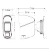6MP PoE Network Bullet Camera IP-5IR6S4C2-MZ, Titanium IP Surveillance System, 2.8-12mm Motorized Lens, Dual Light LED & IR, Full Color Option, 164ft Night Vision, Built in Mic, Micro SD Slot, White view 2