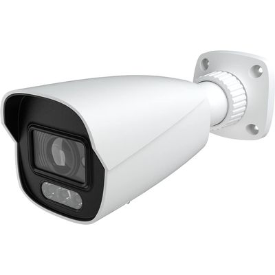 4MP PoE Bullet Network Camera IP-5IR4C22-MZ-PA, Smart Dual Light Acive Deterrence IP Security Camera, 131ft Night Vision, Full Color Option, Built in Mic & Speaker, 2.8-12mm Motorized Lens, White