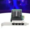 100/1000Mbps Gigabit Ethernet PCI Express Network Card, 4 RJ45 Ports Gigabit Ethernet Server Adapter for 82571 Chip, Network Card with 8 LED Indicators view 3