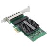 100/1000Mbps Gigabit Ethernet PCI Express Network Card, 4 RJ45 Ports Gigabit Ethernet Server Adapter for 82571 Chip, Network Card with 8 LED Indicators view 4