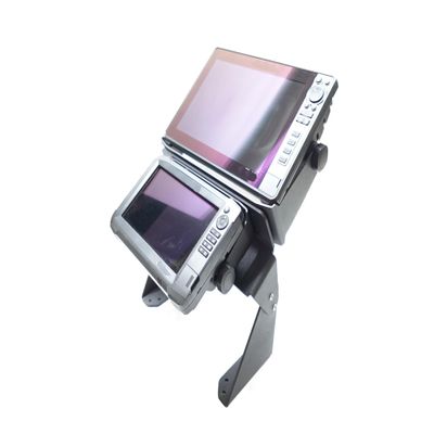Baldwin Iron Works Universal Dual Graph to Graph Fish Finder Mount-Made in USA- Compatible with Garmin/Lowrance/Humminbird and More (8" H) (Dual Graph Mount)
