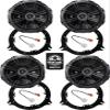KICKER Speakers 6.5 inch for Nissan Rogue 2014-2020 Upgrade Kit - 4 Pack of DS Series with Adapters and Harness, Coaxial 6 1/2 Car Audio Front and Rear Door Speaker DSC6504, 43DSC6504 view 1