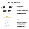 HangSmart TV Soundbar Mount NO Stud Easy Install, DIY Universal Sound Bar Wall Mount Bracket, Holds up to 50LBS, Multi-Purpose fits Most Soundbars, Include Hardware (White, 2) view 2