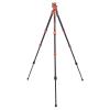 Lightweight Travel Camera Tripod with Fluid Head Panoramic Ball Head for DSLR Load Up to 60kg Orange Portable Carbon Fiber Tripod view 2