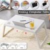 PNAWLLCF Adjustable Folding Computer Table Laptop Desk Home Laptop Bed Tray Table Desk Lap Desk for Study and Reading Tray Table(E) view 2