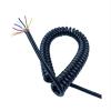 ACFFVBW Coiled Extension Cord, 6 Cores Tensile Shielded Spiral Wire 0.5mm Square Oil Spring Wire Pure Copper Core High Power Telescopic Wire Spiral Extension(Stretch 2 Meter) view 1