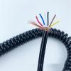 ACFFVBW Coiled Extension Cord, 6 Cores Tensile Shielded Spiral Wire 0.5mm Square Oil Spring Wire Pure Copper Core High Power Telescopic Wire Spiral Extension(Stretch 2 Meter) view 2