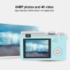 4K Digital Camera, 16X Zoom Video Camera Camcorder 64MP 2.4 Inch Screen Digital Camera Recorder Vlogging Camera Built in Mic, Handycam Camcorder for Teens Beginners Travel view 3