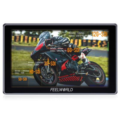 FEELWORLD H5 5.5-inch 12G SDI HDMI 2.0 1920x1080 Camera Field Monitor High Brightness 1200nit Touchscreen