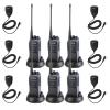 Retevis MateTalk C4 Two Way Radio Long Range,Hands Free Walkie Talkie with Shoulder Mic,Smart Voice Control,19-Hours,Noise Reduction,Type-C,Repeater Capable,GMRS 2 Way Radio for Work Jobsite (6 Pack) view 1