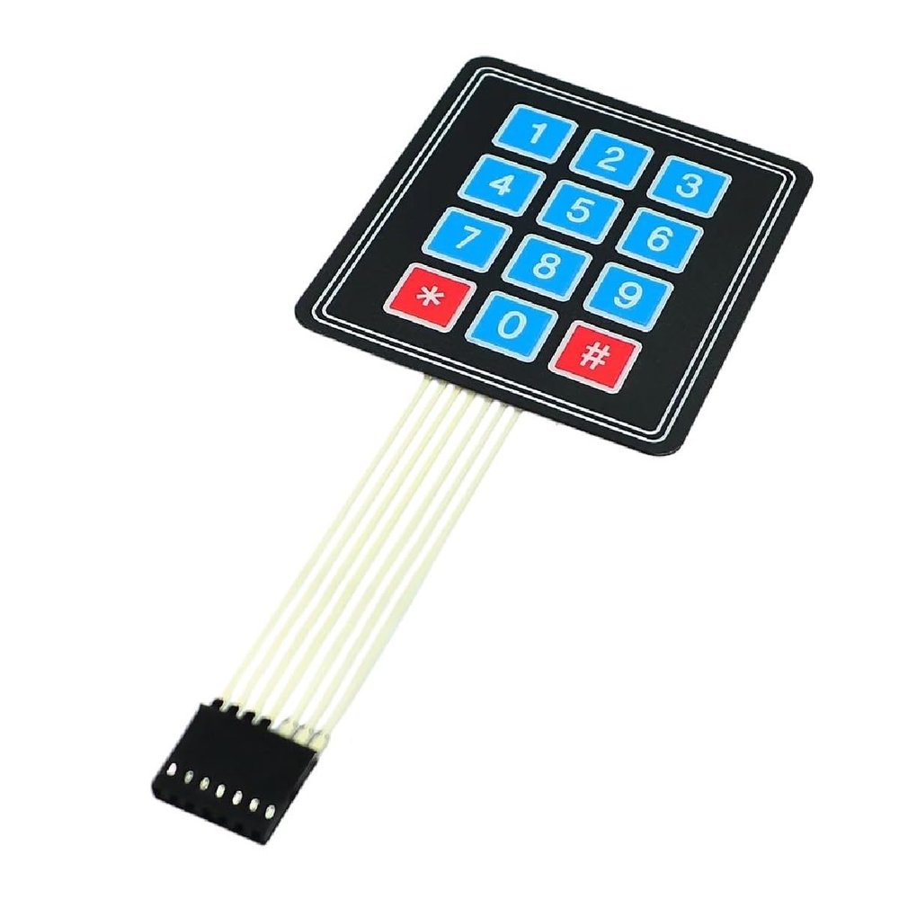 5pcs New 12 Key Membrane Switch Keypad 4x3 Matrix Array Matrix Keyboard New for Arrival 2025 High for Quality