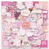 100 PCS Bible Verse Stickers Inspirational Pink Christian Stickers Faith Stickers Bible Scripture Stickers Religious Stickers for Laptop Water Bottle Bumper Luggage Computer Skateboard Snowboard view 1