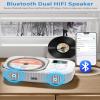 2000mAh CD Player Portable with Bluetooth, CD Boombox Portable for Home/Car with Remote Control, Dual Speaker,Rechargeable CD Player with FM Radio, Anti Skip,Support AUX/USB, Headphone Jack view 2