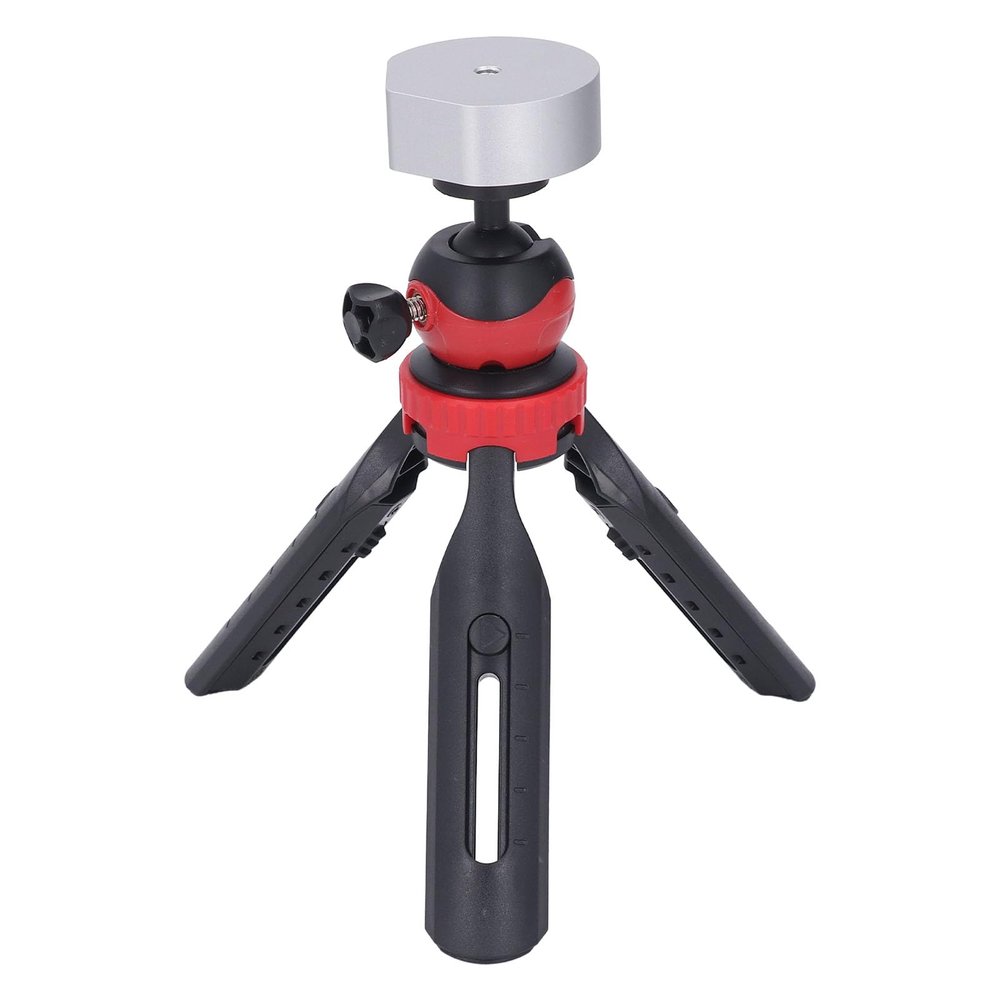 Tripod Mounting Kit Aluminum Alloy Base Adjustable Height Mini Antenna Stand Portable Tripod (Silver Adapter)