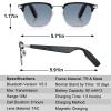 COSMOING Smart Glasses, Bluetooth Sunglasses Hands-Free Calling with Mic & Speakers, Bluetooth 5.3 with UV400 Polarized Lenses, Stereo Audio Wireless Headset for Cycling Running Hiking view 2
