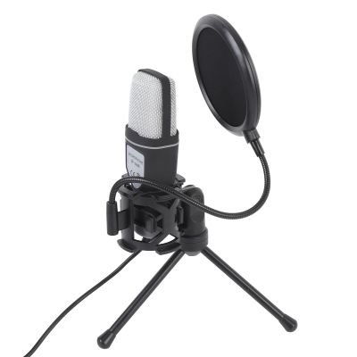 Bewinner Gaming Microphone - USB PC Mic for Podcasts Videos, Streaming, Condenser, RGB Desktop Wired Condenser PC Microphone with Tripod Stand