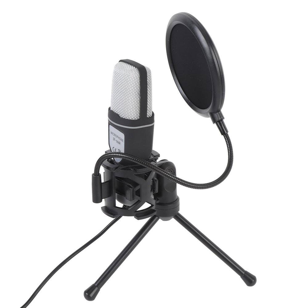 Bewinner Gaming Microphone - USB PC Mic for Podcasts Videos, Streaming, Condenser, RGB Desktop Wired Condenser PC Microphone with Tripod Stand